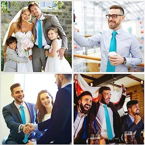 3.15" Classic Solid Satin Mens Tie Business Casual Neckties for Husband Family in Kuwait