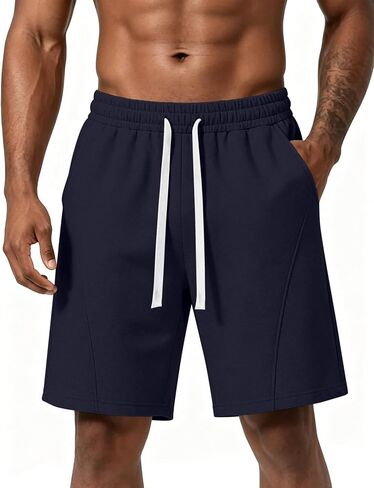Ugerlov 2026 Men's Baggy Fleece Sweat Shorts 7" Cotton Summer Athletic Casual Shorts with Pockets in Saudi Arabia