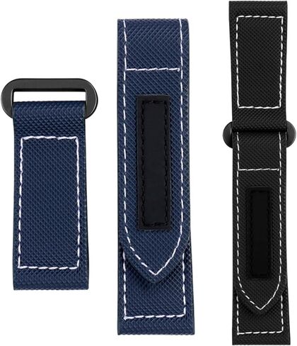 Carbon Fiber Check Nylon Canvas Strap For Panerai Lumino PAM01118 01661 Waterproof Watchband Bracelet 24mm Black Blue in Saudi Arabia