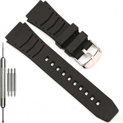 MWA100H Series Replacement Watch Band Compatible with Casio MWQ100 MWA-100H MWD100H MWA-300H Black Silicone Strap 20mm sports waterproof bracelet in Kuwait
