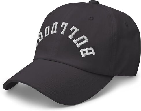 NX Upside Down Bulldogs Embroidered Curved Bill Cap Relaxed Fit Low Crown Adjustable Hat for Men and Women in Kuwait