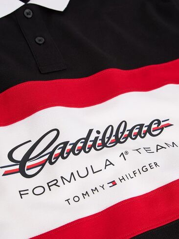 Tommy Hilfiger Women's F1 Boxy Script Short Sleeve Polo in Kuwait