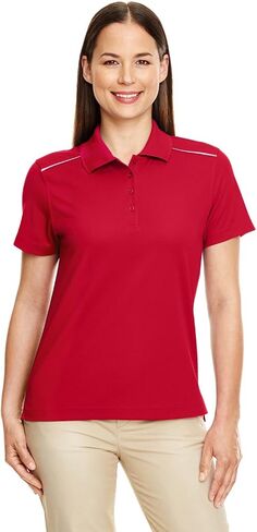 Ladies' Radiant Performance Piqué Polo with Reflective Piping L CLASSIC RED in Saudi Arabia