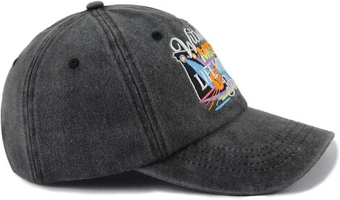 Funny Without Music Life Would BB Hats for Men Women Musician Gifts, Adjustable Cotton Embroidered Music Lover Baseball Cap in Saudi Arabia