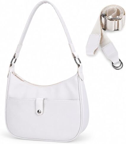 Shoulder Bag for Women, Nylon Tote Handbag Crossbody Purse with Detachable Strap, Lightweight Travel Satchel in Saudi Arabia