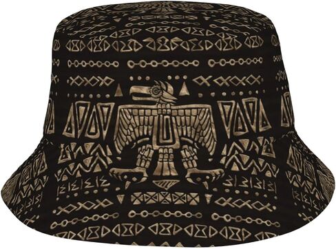 Retro African Hats African Ethnic Tribal Bucket Hat Women Men Beach Sun Hats for Outdoor Travel Hiking in Saudi Arabia