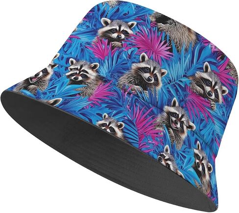 Amasnay Funny Bucket Hat Cotton Double-Side-Wear Reversible Sun Hat for Women Men, Summer Vacation Travel Beach Fisherman Hat in Saudi Arabia