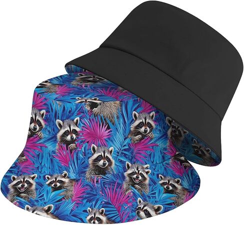 Amasnay Funny Bucket Hat Cotton Double-Side-Wear Reversible Sun Hat for Women Men, Summer Vacation Travel Beach Fisherman Hat in Saudi Arabia