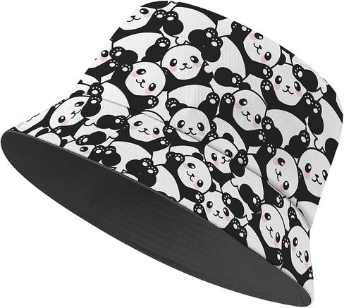 Amasnay Funny Bucket Hat Cotton Double-Side-Wear Reversible Sun Hat for Women Men, Summer Vacation Travel Beach Fisherman Hat in Saudi Arabia
