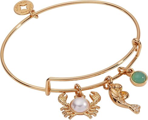 Alex and Ani Sea Creature Multicharm EWB | Crab, Manatee & Crystal | Charm For Bracelet | Crystal & Pearl | Ocean Jewelry Charm in Kuwait