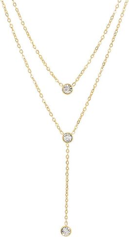 Lariat Dainty Long Necklace Y-Shaped Layered Chain Drop Necklaces Fashion Jewelry for Women Gifts. in Kuwait