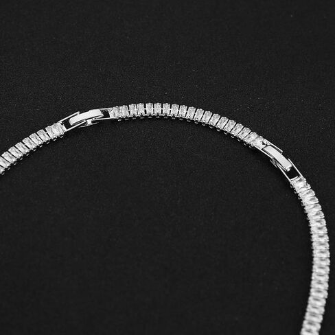 HZMAN Y-Drop Lariat Necklace for Women, Brass with Sparkling Crystal Tennis Chain, Lightweight Elegant Y Shape Necklace for Wedding Party Daily Wear in Kuwait