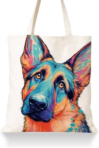 Cute Pet Canvas Tote Bag for Women, Funny Dog Lover Gift for Dog Mom in Kuwait
