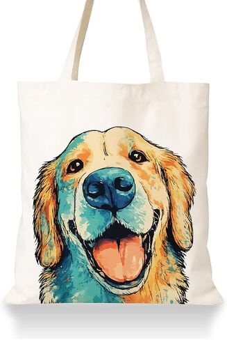 Cute Pet Canvas Tote Bag for Women, Funny Dog Lover Gift for Dog Mom in Kuwait