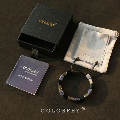 Natural Lapis Lazuli Stone Bracelet for Men, Genuine Mens Crystal Bracelet Lapis Lazuli Black Obsidian Pyrite Bead Bracelets for Men, Healing Stone Bracelets Unique Handmade Gifts for Him in Saudi Arabia