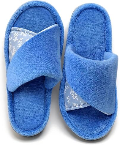 murmur Women's Slippers House Shoes Non-slip Indoor Slide Open Toe Slip on with Comfy Washable Ladies Gifts Foam Slide with Floral for Mothers, Wify, Sisters, Guest houseware in Saudi Arabia