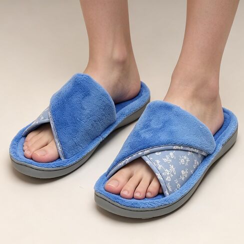 murmur Women's Slippers House Shoes Non-slip Indoor Slide Open Toe Slip on with Comfy Washable Ladies Gifts Foam Slide with Floral for Mothers, Wify, Sisters, Guest houseware in Saudi Arabia