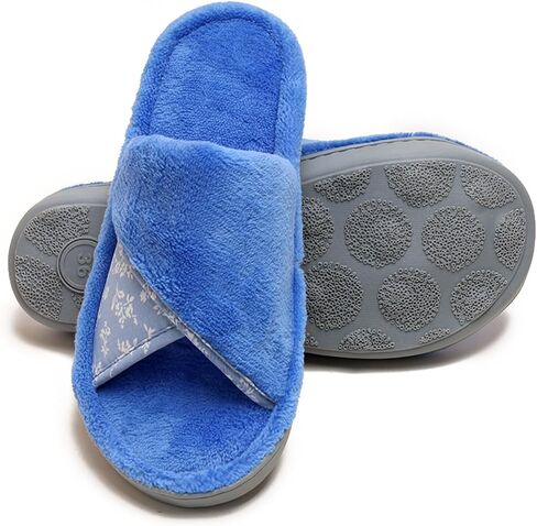 murmur Women's Slippers House Shoes Non-slip Indoor Slide Open Toe Slip on with Comfy Washable Ladies Gifts Foam Slide with Floral for Mothers, Wify, Sisters, Guest houseware in Saudi Arabia