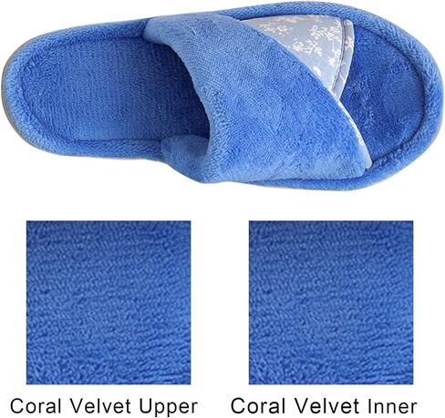 murmur Women's Slippers House Shoes Non-slip Indoor Slide Open Toe Slip on with Comfy Washable Ladies Gifts Foam Slide with Floral for Mothers, Wify, Sisters, Guest houseware in Saudi Arabia