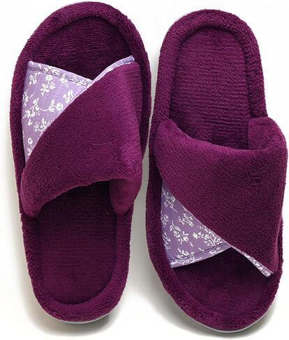 murmur Women's Slippers House Shoes Non-slip Indoor Slide Open Toe Slip on with Comfy Washable Ladies Gifts Foam Slide with Floral for Mothers, Wify, Sisters, Guest houseware in Saudi Arabia
