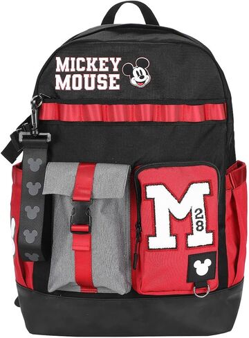 Bioworld Disney Mickey Mouse M 18.5" Adult Black & Red Backpack in Kuwait