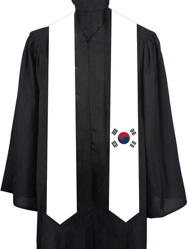 South Korea National flag Graduation sash adult Stole Sash for International study students for class in Saudi Arabia