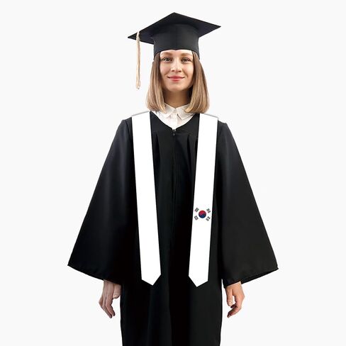 South Korea National flag Graduation sash adult Stole Sash for International study students for class in Saudi Arabia