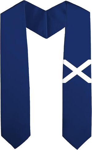 Scotland St Andrews Cross Flag Graduation Stole Sash for Study Aboard International Students Adult Unisex Gifts in Saudi Arabia