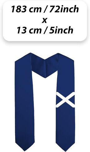Scotland St Andrews Cross Flag Graduation Stole Sash for Study Aboard International Students Adult Unisex Gifts in Saudi Arabia