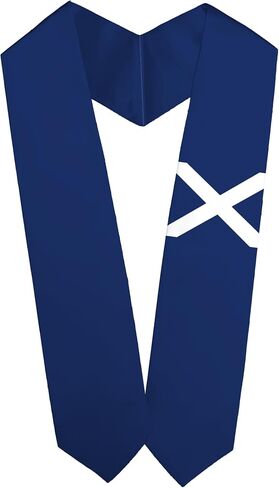 Scotland St Andrews Cross Flag Graduation Stole Sash for Study Aboard International Students Adult Unisex Gifts in Saudi Arabia