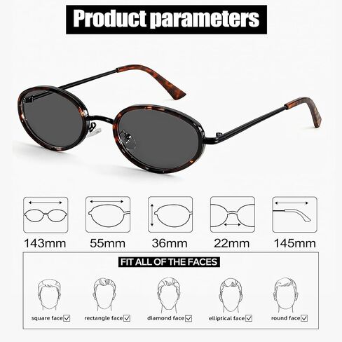 BOTEN Retro Oval Sunglasses for Women 90s Small Gold Frame Sun Glasses Lightweight Cute Chic Sunnies in Saudi Arabia