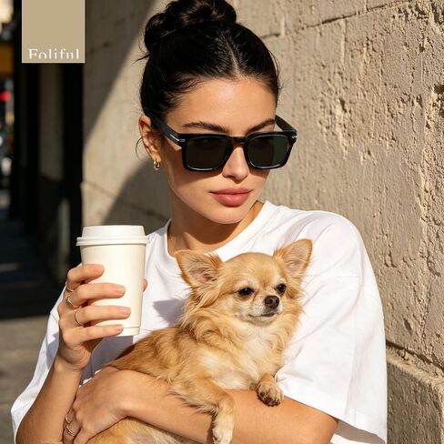 Trendy Sunglasses Womens Classic Retro Sunglasses for Women Men Fashion Driving Square Frame UV Protection in Saudi Arabia