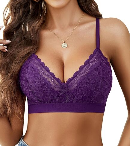 Avidlove حمالات صدر للنساء من الدانتيل Racerback حمالات صدر لاسلكية غير مبطنة حمالة صدر مريحة ملابس داخلية مثيرة in Kuwait