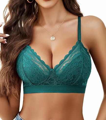 Avidlove حمالات صدر للنساء من الدانتيل Racerback حمالات صدر لاسلكية غير مبطنة حمالة صدر مريحة ملابس داخلية مثيرة in Kuwait