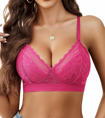 Avidlove حمالات صدر للنساء من الدانتيل Racerback حمالات صدر لاسلكية غير مبطنة حمالة صدر مريحة ملابس داخلية مثيرة in Kuwait
