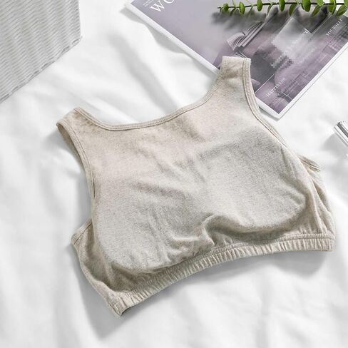 100% Natural Hemp Linen Sports Bras for Women Moisture-Wicking Light Support Sleep Yoga Vest Bralette Crop Tops in Kuwait