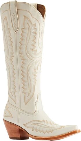 حذاء ARIAT النسائي Casanova طويل غربي بمقدمة قصيرة أبيض 6 1/2 W US in Kuwait