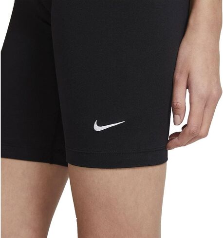 Nike NSW Essential Bike Shorts LBR Mid-Rise Black/White LG in Kuwait