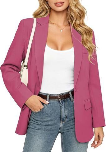 Women Blazer Business Casual Long Sleeve Suit Jacket for Work Office Outfits 2026 Summer Slim Fit Lightweight Blazers in Saudi Arabia