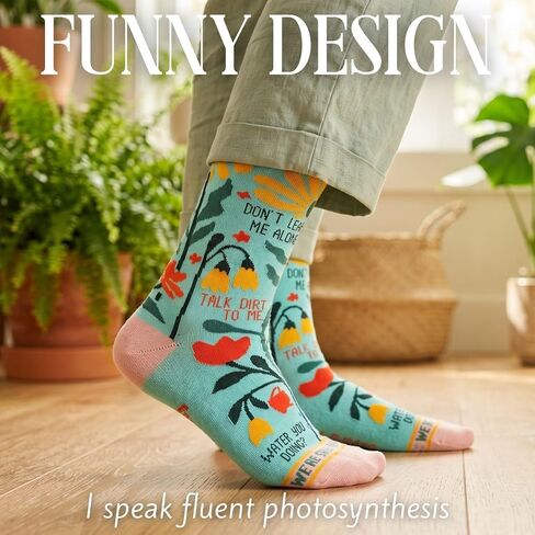 InnoBeta Gardening Gifts for Women Funny One Size Crew Sock for Gardener Garden Lovers Mom Grandma, Garden Gifts for Women Gardeners on Birthday Christmas in Kuwait