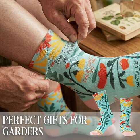 InnoBeta Gardening Gifts for Women Funny One Size Crew Sock for Gardener Garden Lovers Mom Grandma, Garden Gifts for Women Gardeners on Birthday Christmas in Kuwait