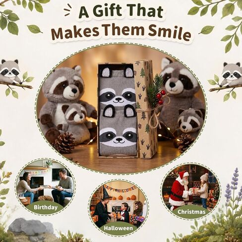 Raccoon Holding Hands Socks, Funny Magnetic Socks That Hold Hands for Kids Teens Women Christmas Birthday Gifts in Saudi Arabia