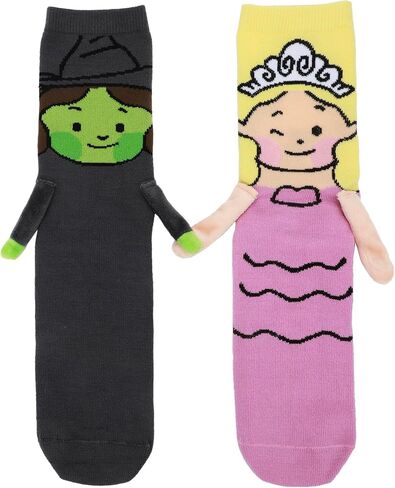 جوارب Bioworld Wicked Part 1 Elphaba & Glinda النسائية الكاجوال in Kuwait