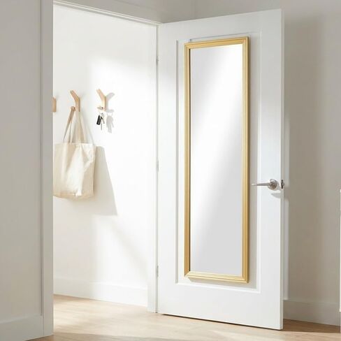 49x13 Door Hanging Full Length Mirror, Floor Stand Wall Mounted Metal Frame Rectangle Dressing Mirrors for Bedroom Living Room in Saudi Arabia