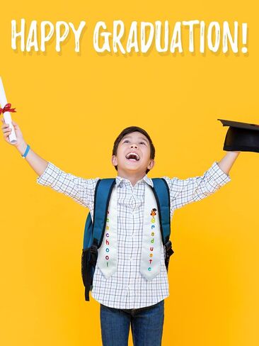 Geyoga 4 Pieces Kids Graduation Stole Unisex Printed Kindergarten Preschool Stole for Decorations (Cute Pattern) in Kuwait