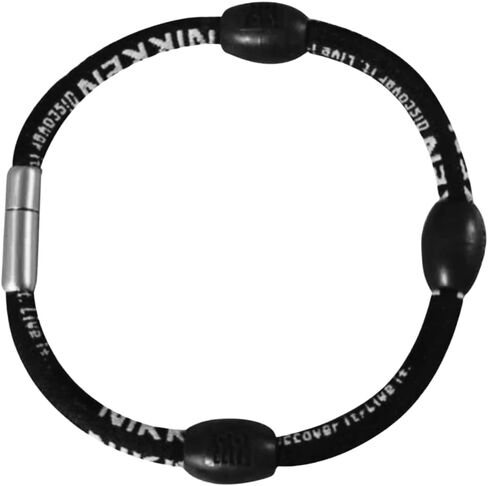 NiKKEN Wristbands Sports Kenko Powerband 19081, Black Sports Bracelets, Washable and Adjustable Bracelets for Women, Comfortable & Durable Mens Bracelet for Active Lifestyles, Large Wrist Bands in Kuwait