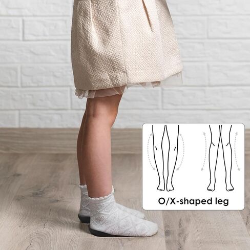1 Pair Kids Flat Foot Insoles Size S - Pediatric Arch Support Shoe Inserts for Toddler Gait Correction - Orthopedic Pads for Knock Knees and Bow Legs Alignment Black in Kuwait