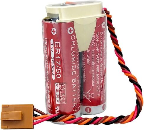 ER1750 Replacement Battery Pack for Kawasaki MD500N 50750-1018 3.6V Robot Battery Pack ER17/50 Battery in Kuwait