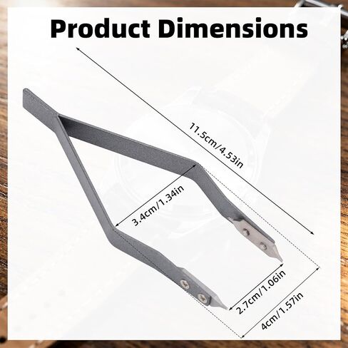 Mikovivi Spring Bar Tweezers for Watch Strap & Band – Aluminum Alloy Pin Removal Tool with Spare Fork Tips & Screwdriver, Precision Repair Kit for Watchmakers in Kuwait