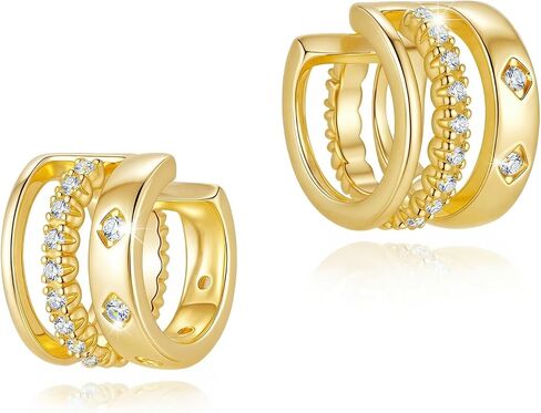 Ear Cuff for Women, 14K Gold/White Gold Plated Ear Cuffs Non Piercing Hypoallergenic Jewelry Gift in Saudi Arabia